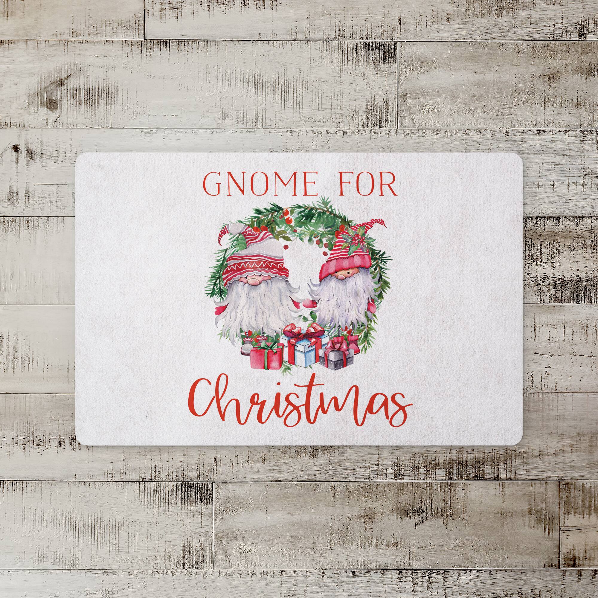 Gnome for Christmas Floor Mat